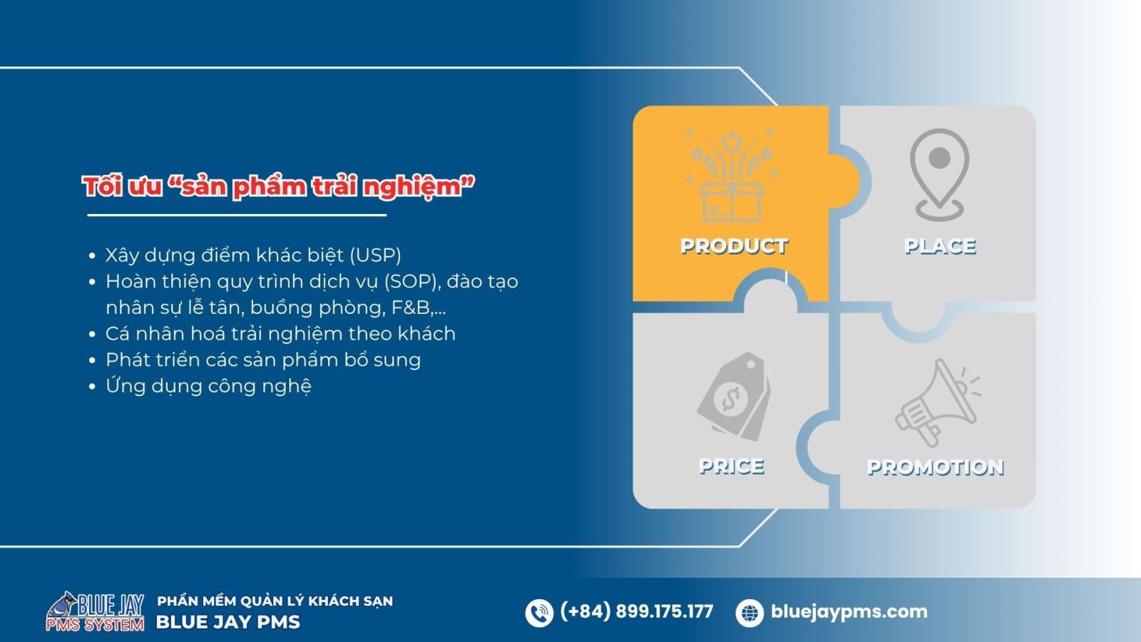 chiến lược marketing 4P cho khách sạn